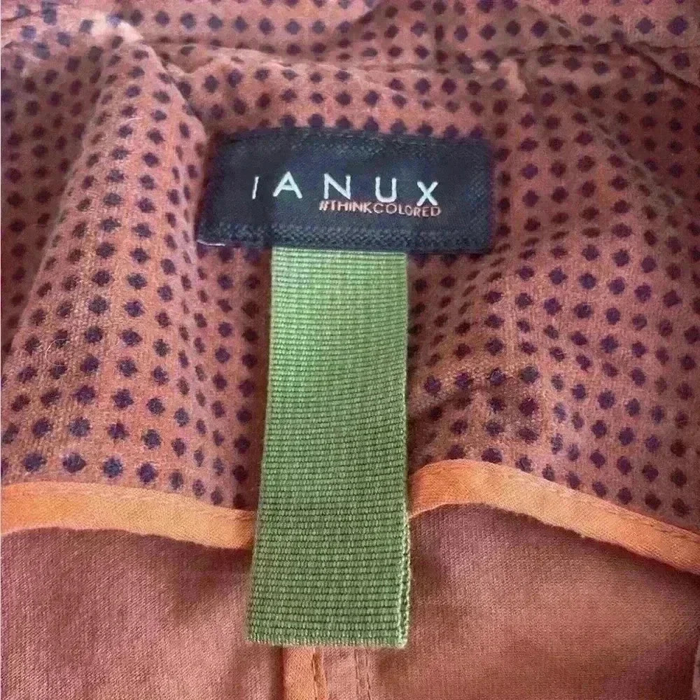IANUX #Thinkcolored Italian Partly Handmade Polkadot Blazer Women's Size 44 US 8 - Picture 3 of 16